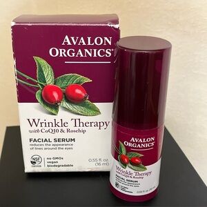 Avalon Organics Wrinkle Therapy Facial Serum new in box